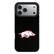 Front. Keyscaper - Arkansas Razorbacks Bump Case with 8.2ft Drop Protection - 16 Pro Max - Multicolor.