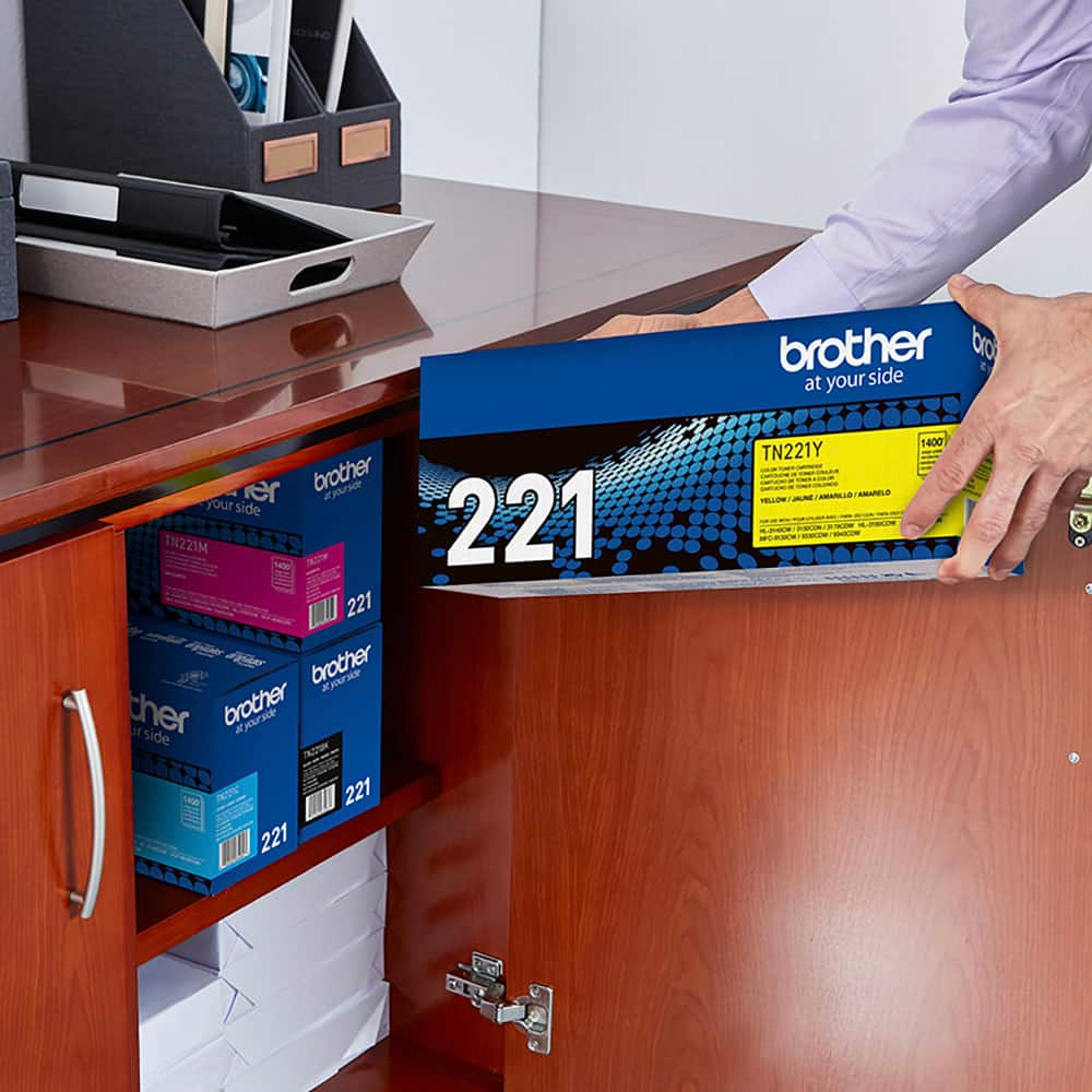 The text on the image is a mix of different phrases and sentences. Here's a corrected version of the text:
"Brother at your side" is a phrase that appears multiple times in the image. It seems to be the main message or slogan. The phrase "221" is also present in the image, likely indicating a specific product or model number.
The other sentences or phrases in the image do not seem to be related to the main message or slogan. They might be unrelated or unrelated to the context of the image.