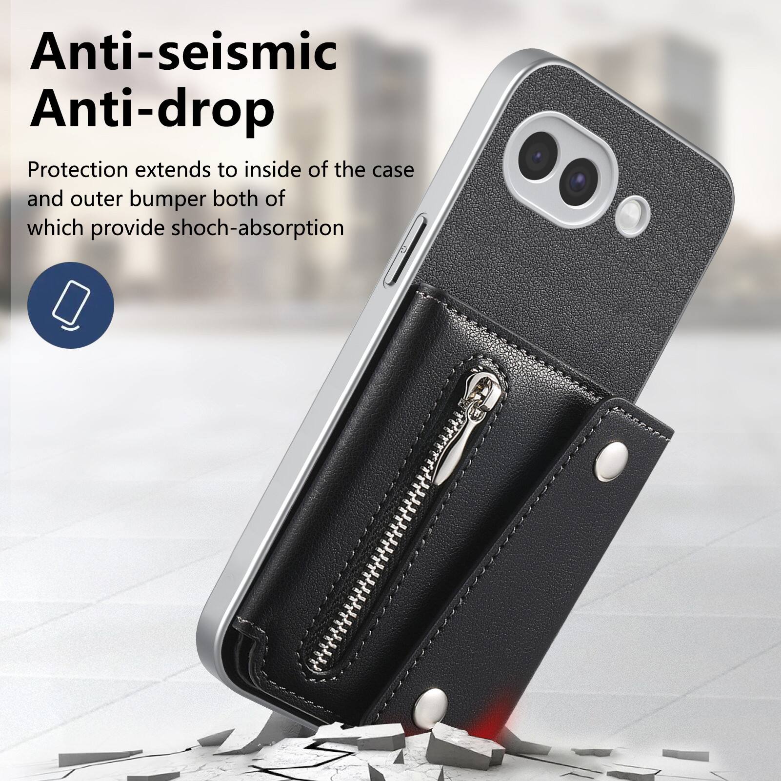 Anti-seismic Anti-drop Protection extends to inside of the case and outer bumper both of which provide shock-absorption