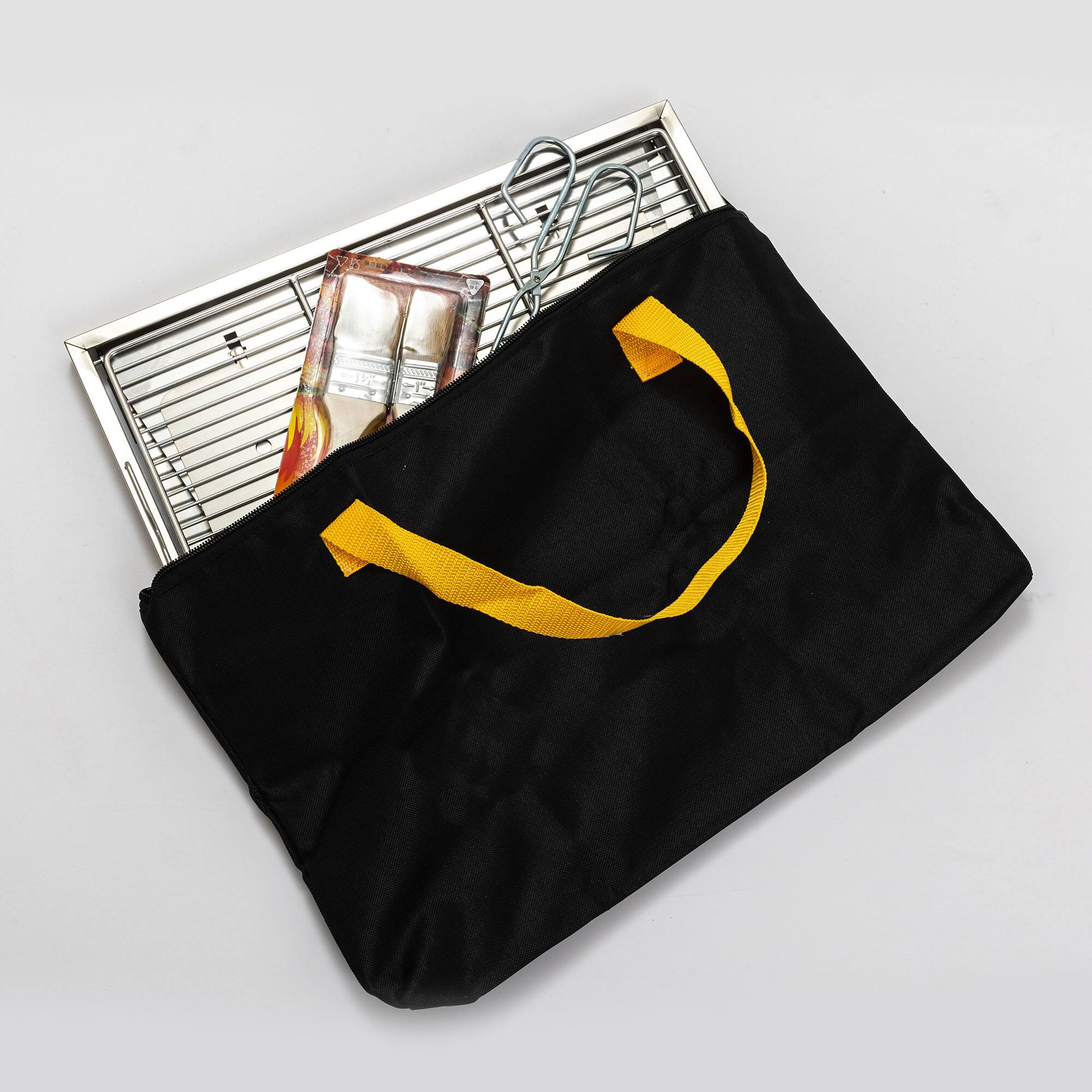 Alt View 3. Boyel Living - Foldable Portable Stainless Steel Charcoal BBQ Grill - Silver.