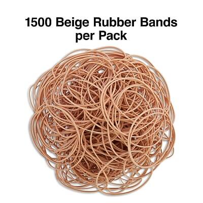 1500 Beige Rubber Bands per Pack