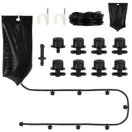 Pure Garden - Automatic Plant Waterer Indoor Drip Irrigation System with 2.77Gal Water Bag and 7 Adjustable Drippers for Houseplants - Black