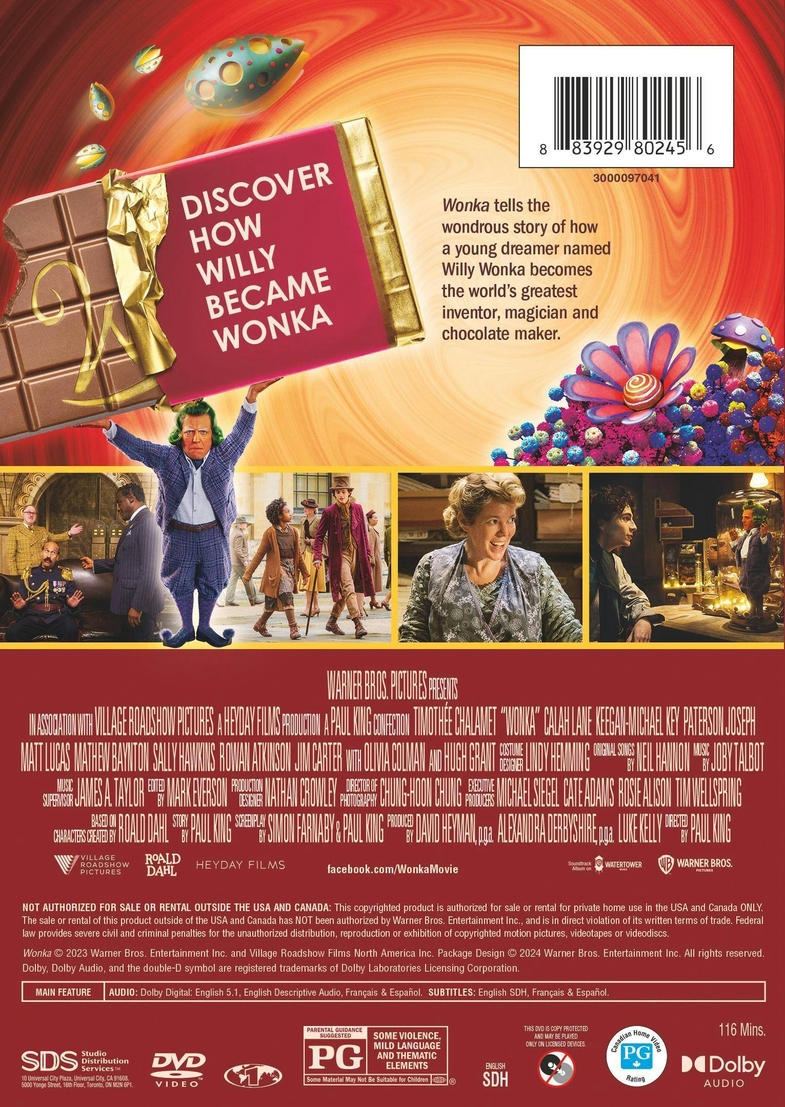 Back. Wonka [DVD].