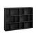 Front. Sauder - Horizontal Bookcase - Black.