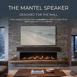 THE MANTEL SPEAKER (SBXL-100) - Powered by the Sonance UA 2-125 ARC Amp with Subwoofer/Line Output (Each) - Black