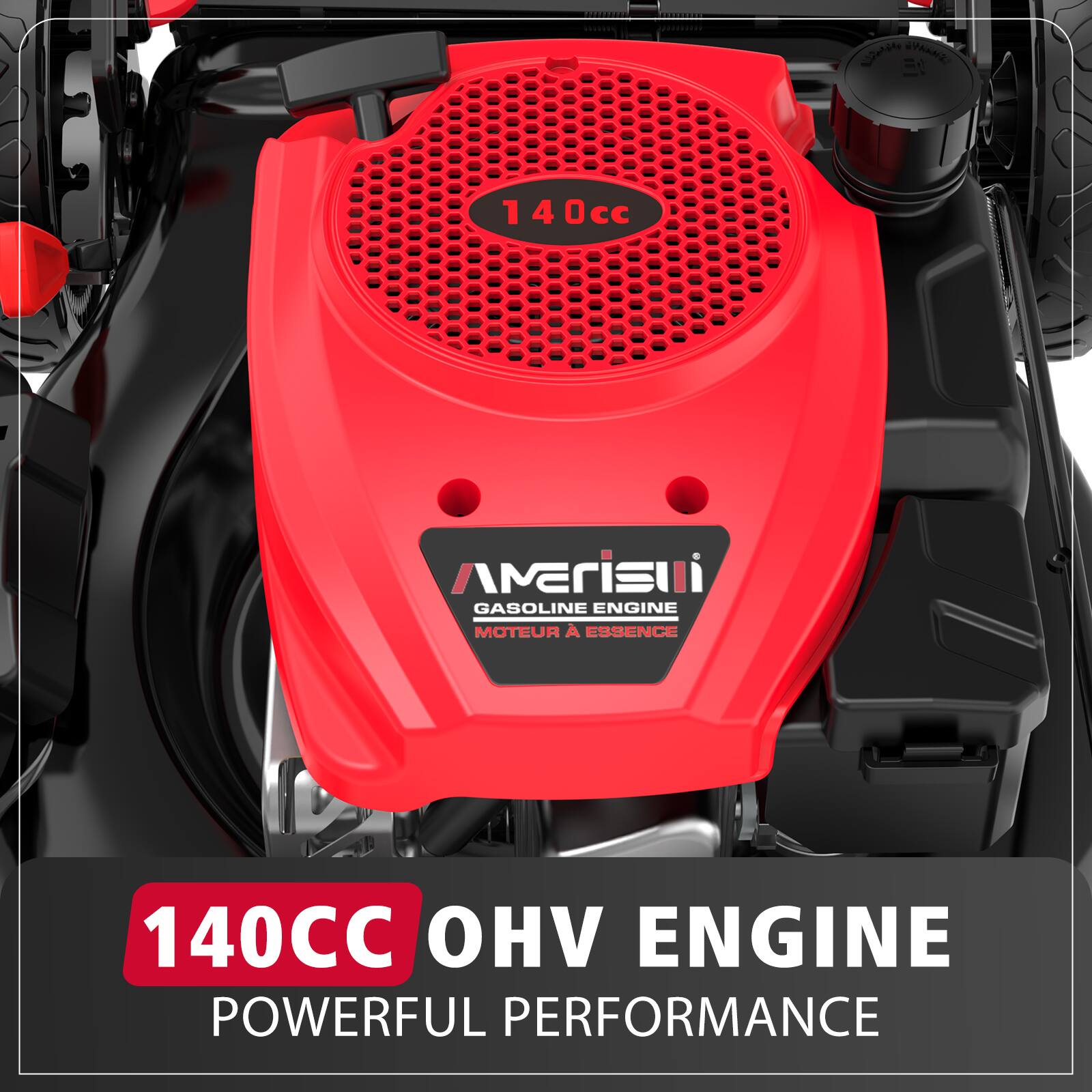 140cc OHV Engine  
Powerful Performance