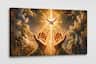 FC Design - Large Canvas 24x36" Ready-to-Hang Divine Spirit Prayer Art Painting Home Wall Décor - MultiColor
