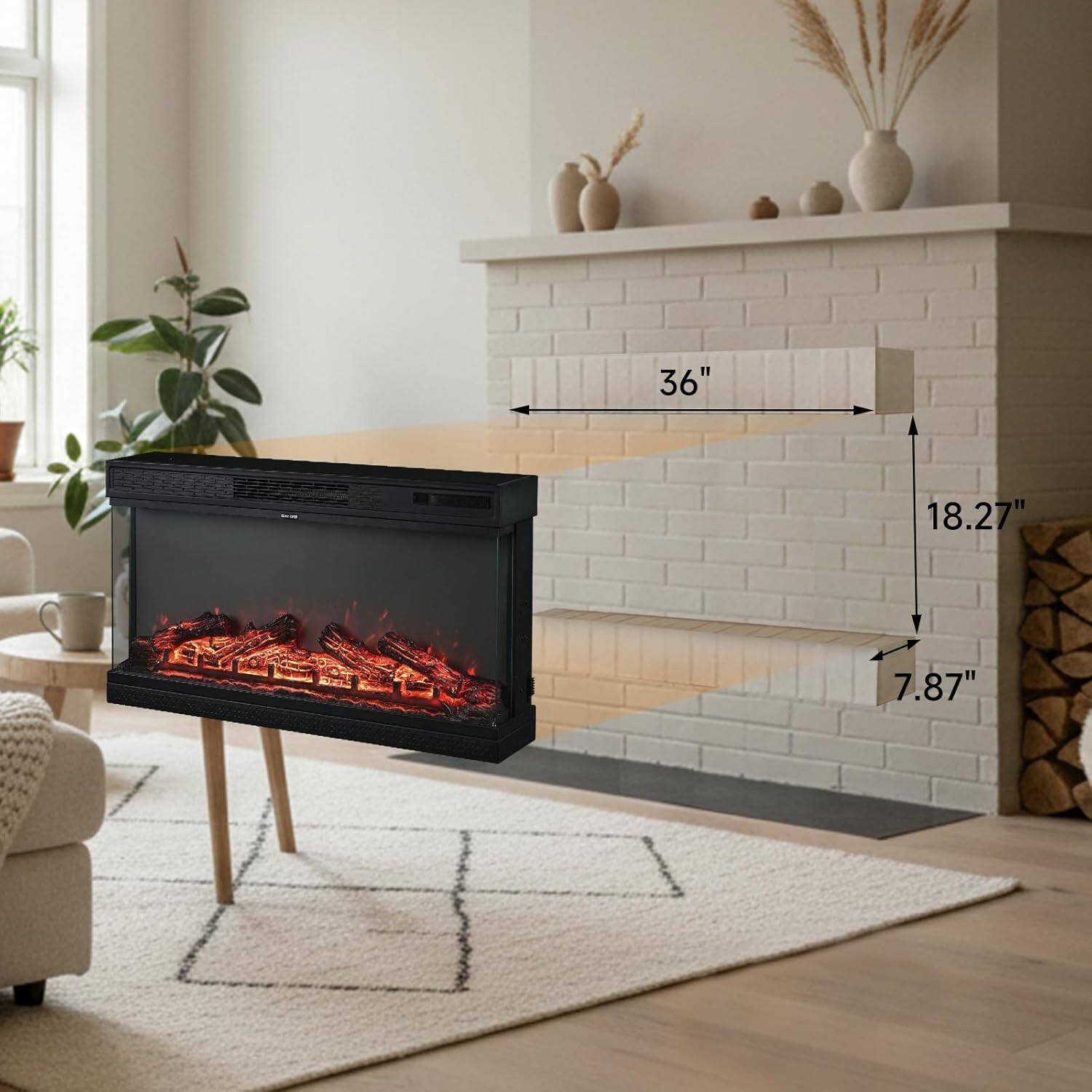 36" x 18.27" x 7.87"