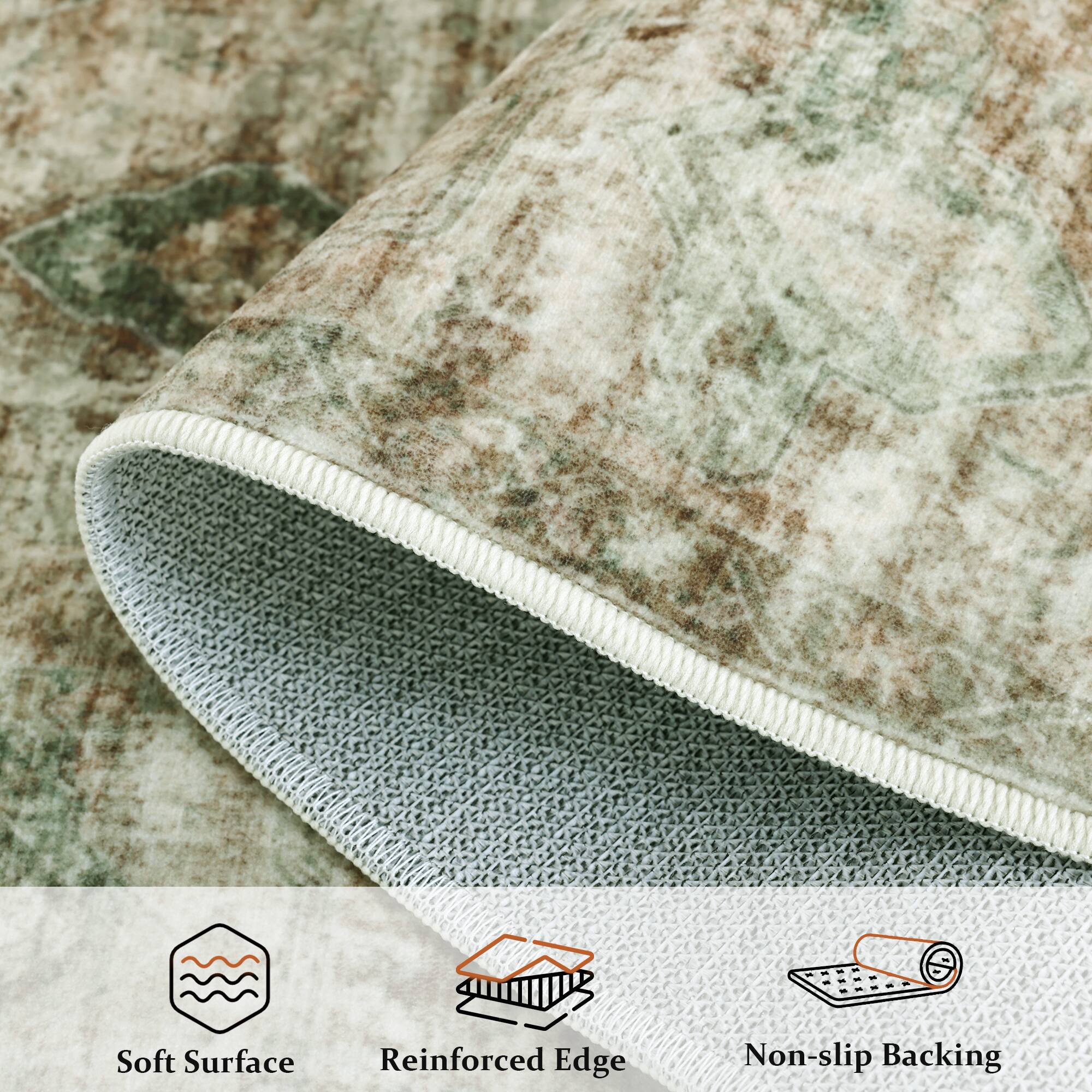 Soft Surface Reinforced Edge Non-slip Backing