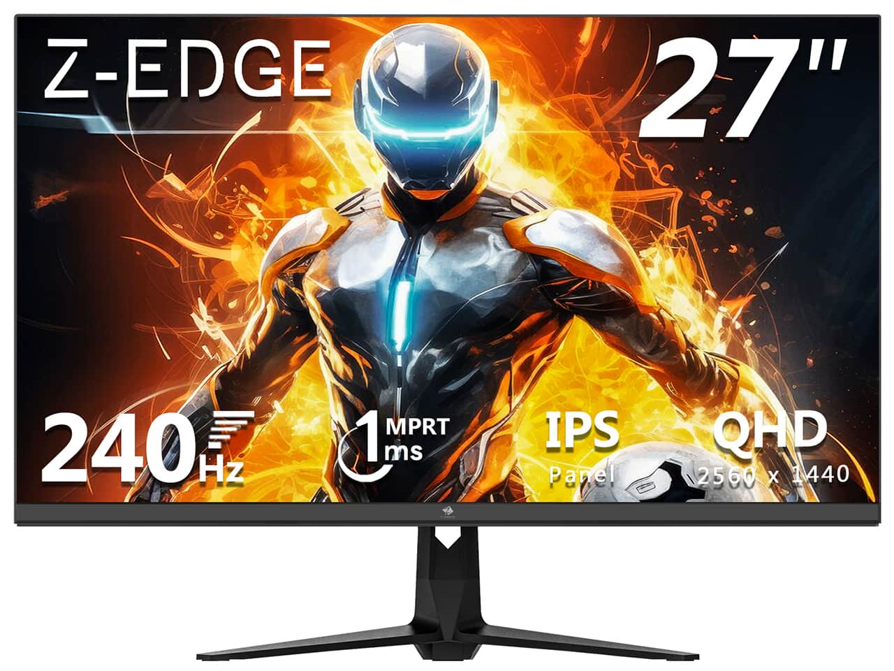 Z Z-Edge - UG27QS 27" 2K QHD 2560x1440 240Hz 1ms IPS Gaming Monitor, 400cd/m², HDMI x2, DP x2 - Black