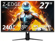 Z-EDGE 27" 240 Hz MPRT 1 ms IPS Panel QHD 2560 x 1440