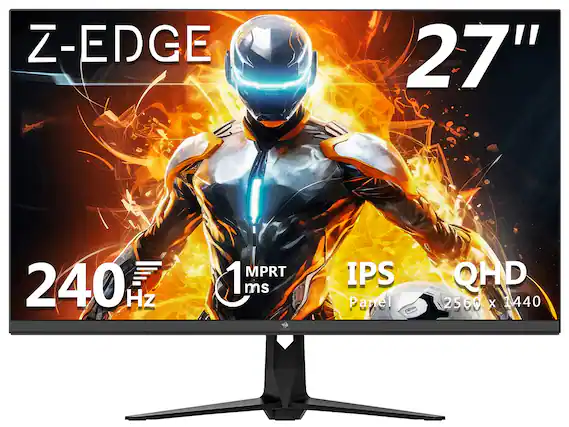 Z-EDGE 27" 240 Hz MPRT 1 ms IPS Panel QHD 2560 x 1440