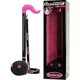 Otamatone - Synthesizer Music Toy Instrument with Monster Design Deluxe Size Portable and Musical - Pink