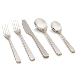 Zulay Kitchen - 20 Piece Set Flatware (4 table settings) - Brushed Silver