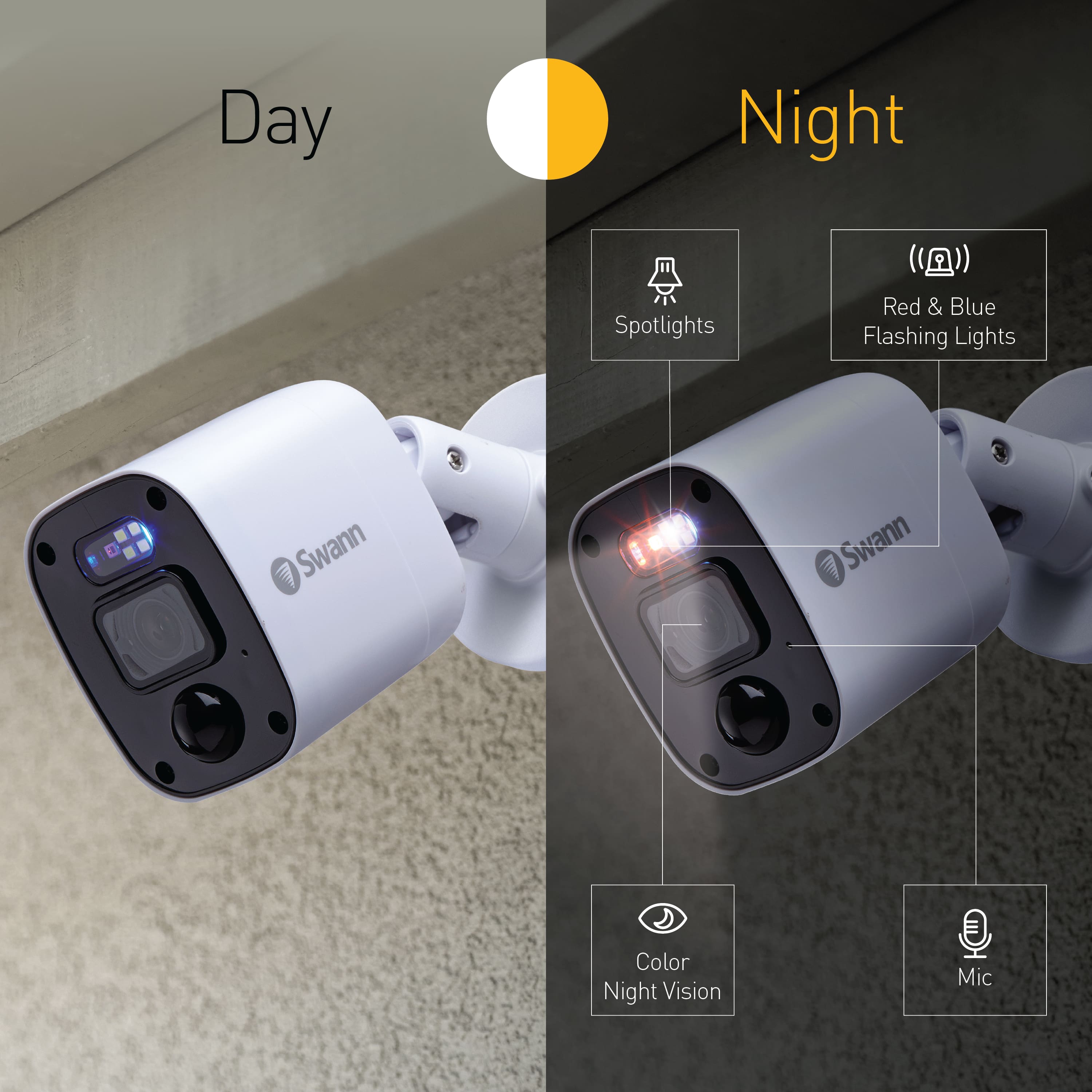 Swann - SwannForce 2K Security Camera System, 4x Bullet Anal