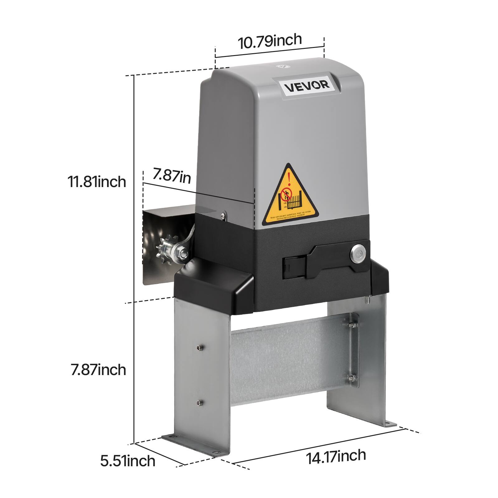10.79 inch  
VEVOR  
11.81 inch  
7.87 inch  
7.87 inch  
5.51 inch  
14.17 inch
