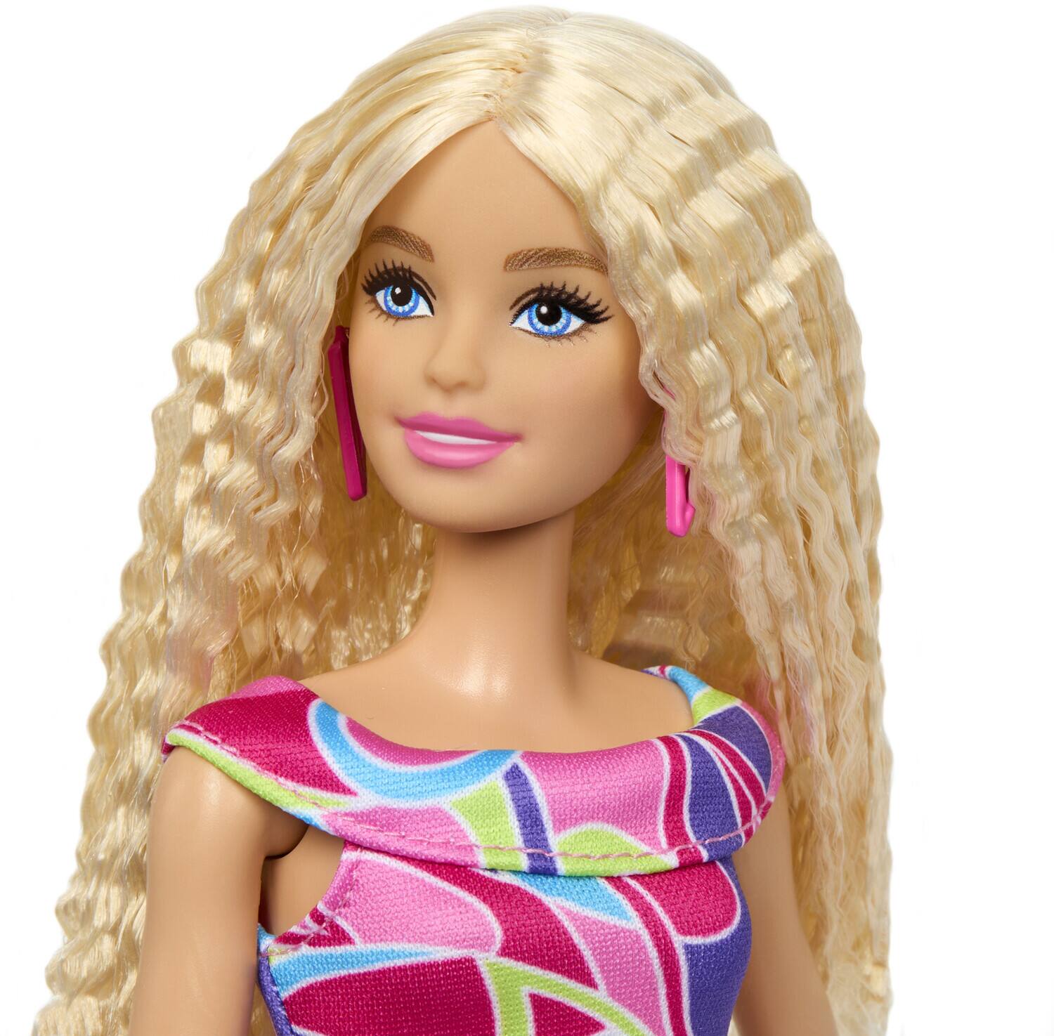 Alt View 3. Mattel - Mattel - Barbie Fashionista, Blonde Wavy Hair, Totally Hair-Inspired Dress & Accessories   - Collectibles - Multicolor.