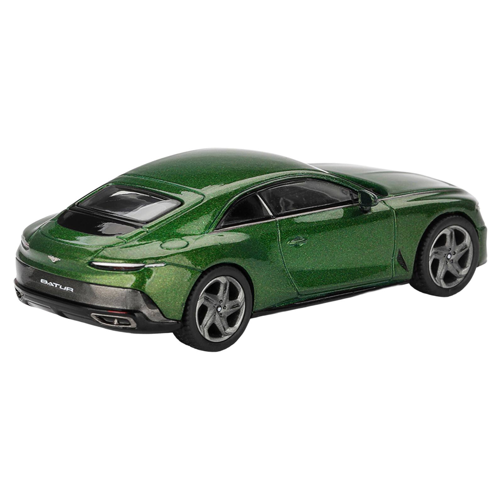 Alt View 2. True Scale Miniatures - Bentley Batur Scarab Green Metallic Limited Edition 1/64 Diecast Model Car by Mini GT.