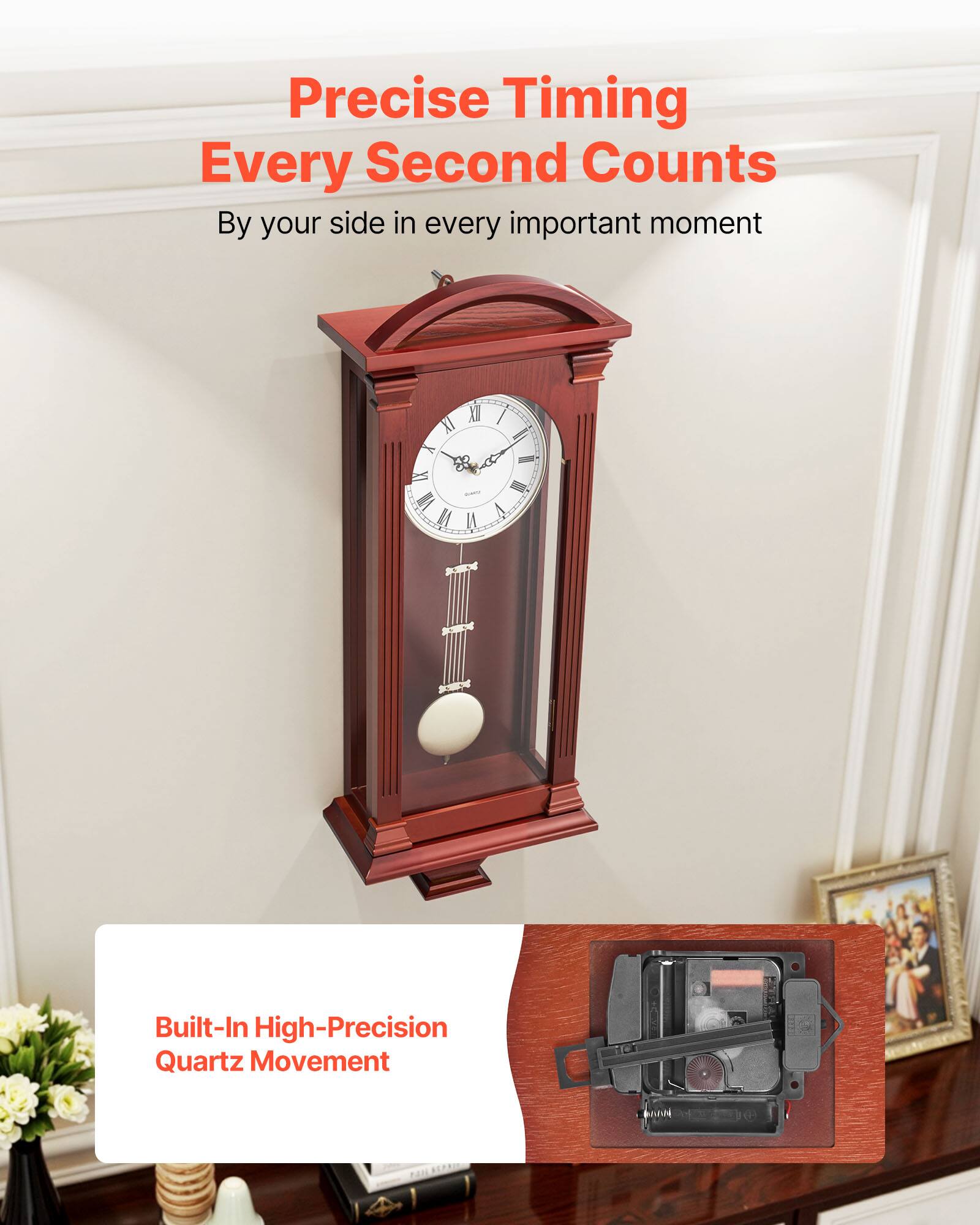 Precise Timing Every Second Counts  
By your side in every important moment  

Built-In High-Precision Quartz Movement