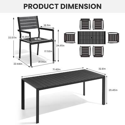 PRODUCT DIMENSION

18.5in  
33.07in  
19.29in  
18.9in  
24.6in  
17.52in  
22.44in  
21.06in  
71.42in  
32.8in  
29.45in