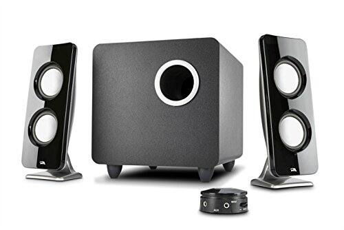 Front. Cyber Acoustics - Curve.Immersion 2.1 Speaker System with Control Pod - Black.