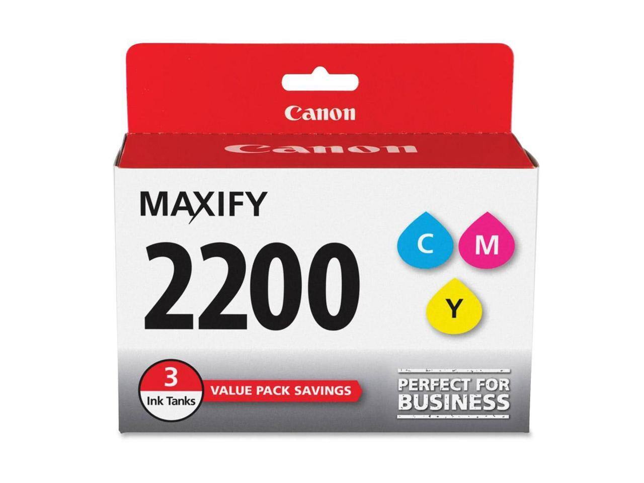 Canon MAXIFY 2200  
3 Ink Tanks  
VALUE PACK SAVINGS  
PERFECT FOR BUSINESS