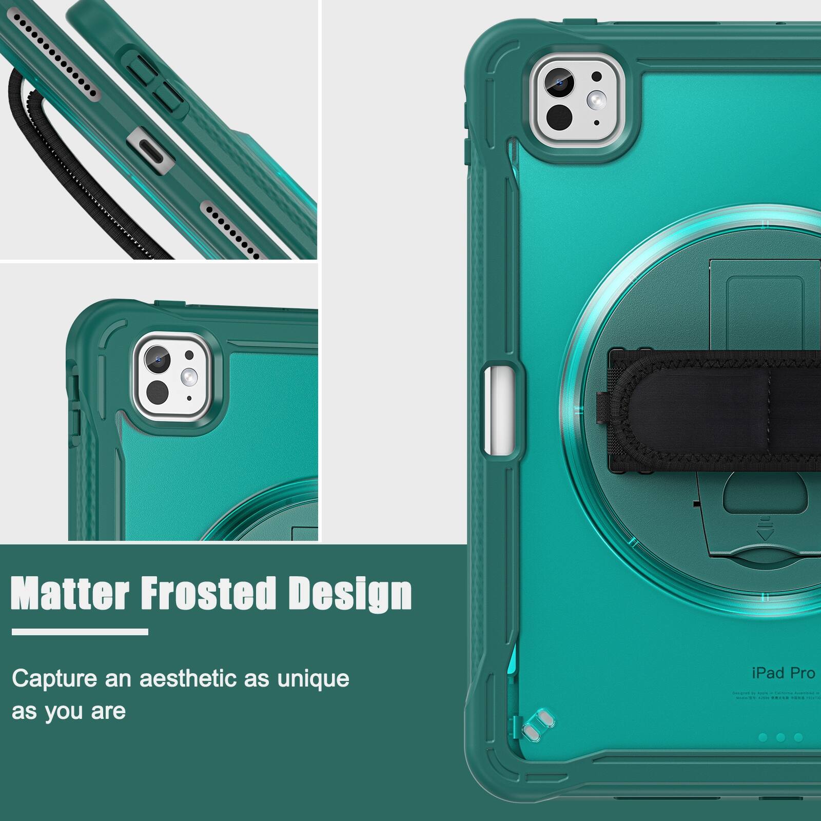 Matter Frosted Design  
Capture an aesthetic as unique as you are  
iPad Pro Design tipple, -California Asamines M VISION 19