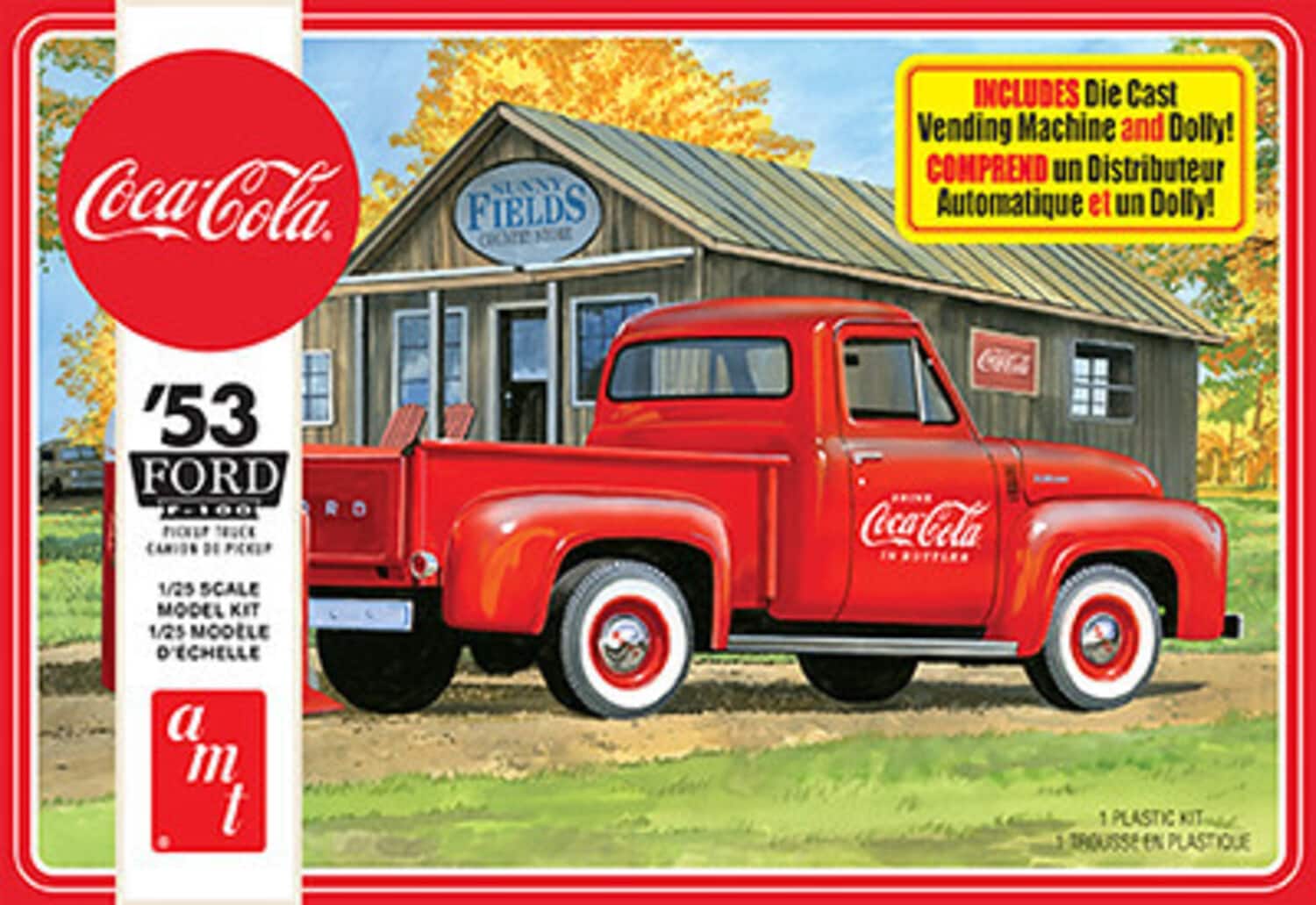 PopMarket - 1953 Ford Pickup (CocaCola) 2T AMT Model Kit - COLLECTIBLES - Multicolor