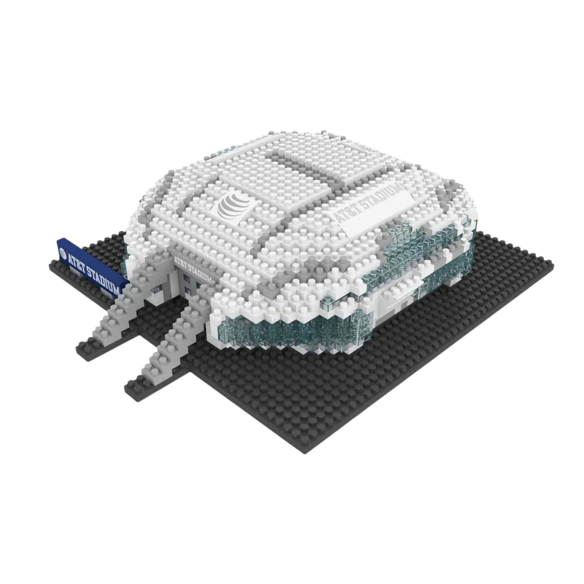 Forever Collectibles - Dallas Cowboys NFL BRXLZ Mini Stadium 868-Piece Building Block Set - White