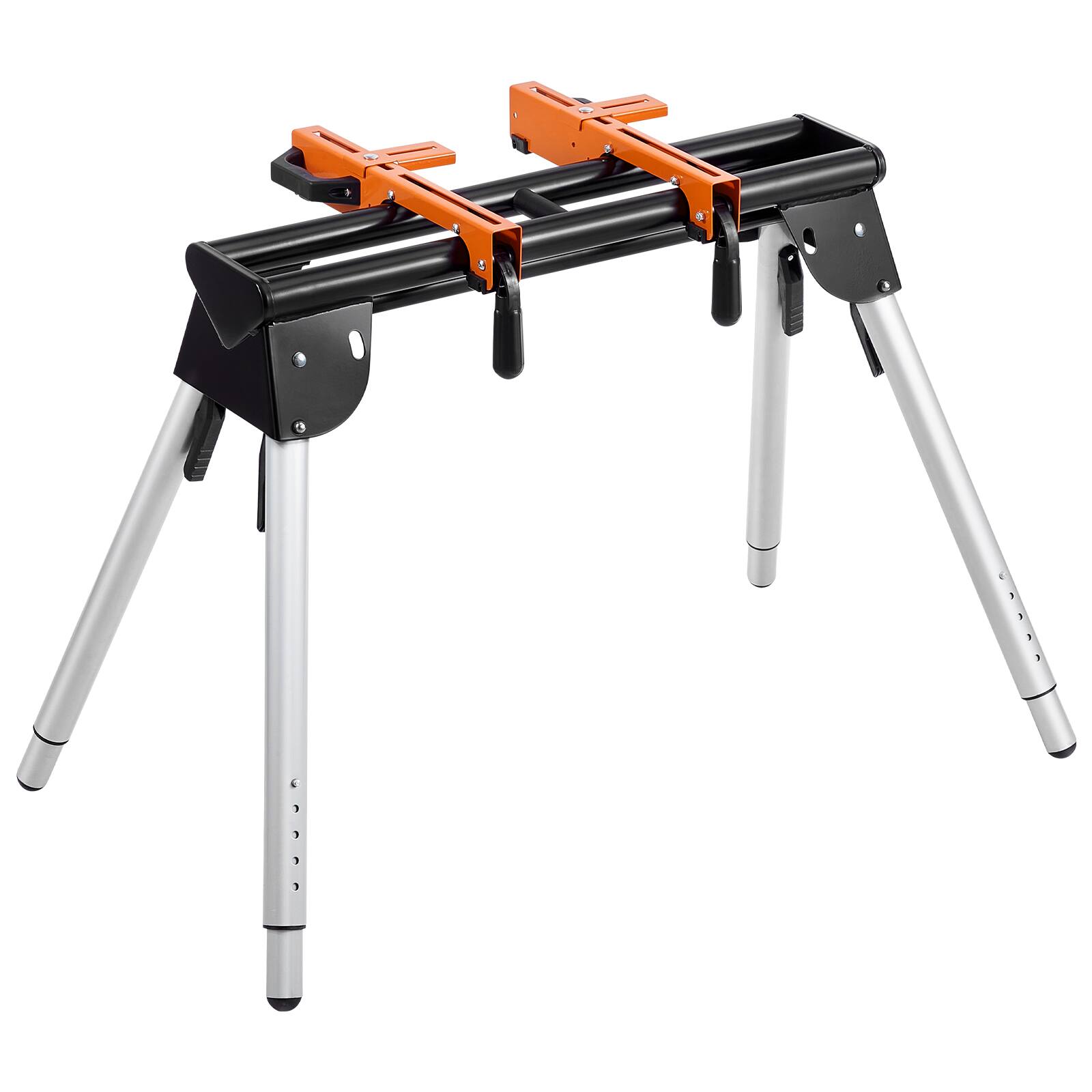 Alt View 5. VEVOR - Miter Saw Stand, 330lbs Load Capacity Steel Collapsible Stand for Miter Saw with One-piece Mounting Brackets Clamps - Silver;Black;Orange.