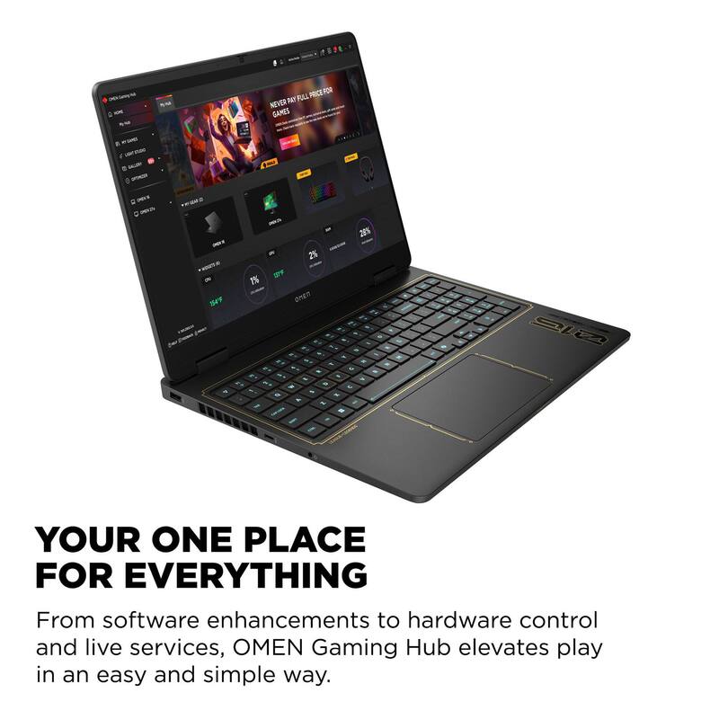 YOUR ONE PLACE FOR EVERYTHING

From software enhancements to hardware control and live services, OMEN Gaming Hub elevates play in an easy and simple way.