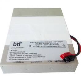 BTI Battery Tech - BTI RBC62-1U-BTI SEALED LEAD ACID BATTERY FOR EATON TRIPP LITE - 2yr Warranty - SMART500RT1U, SMX500RT1U - Compatible - Unknown