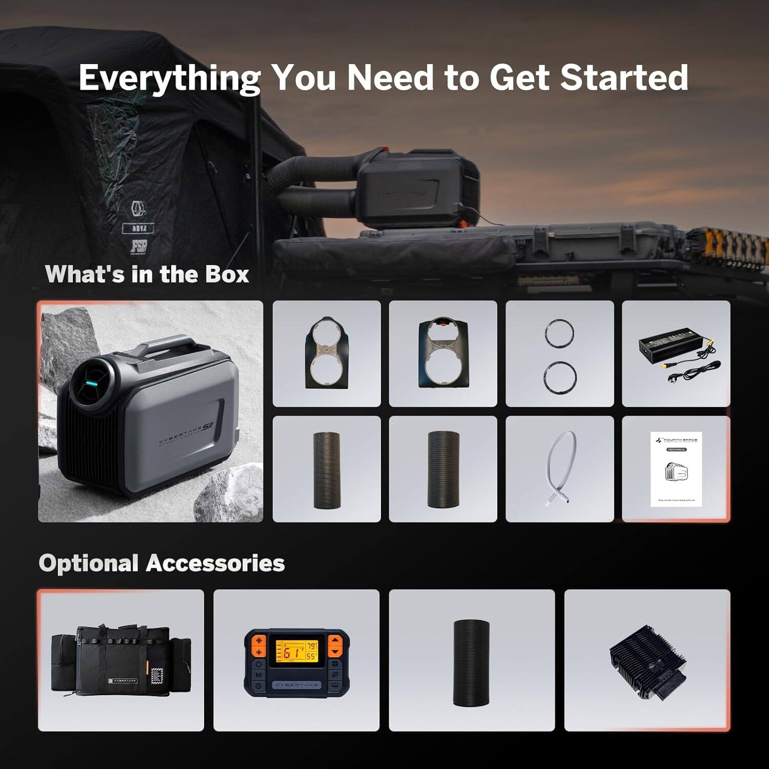 Everything You Need to Get Started

What's in the Box

Optional Accessories