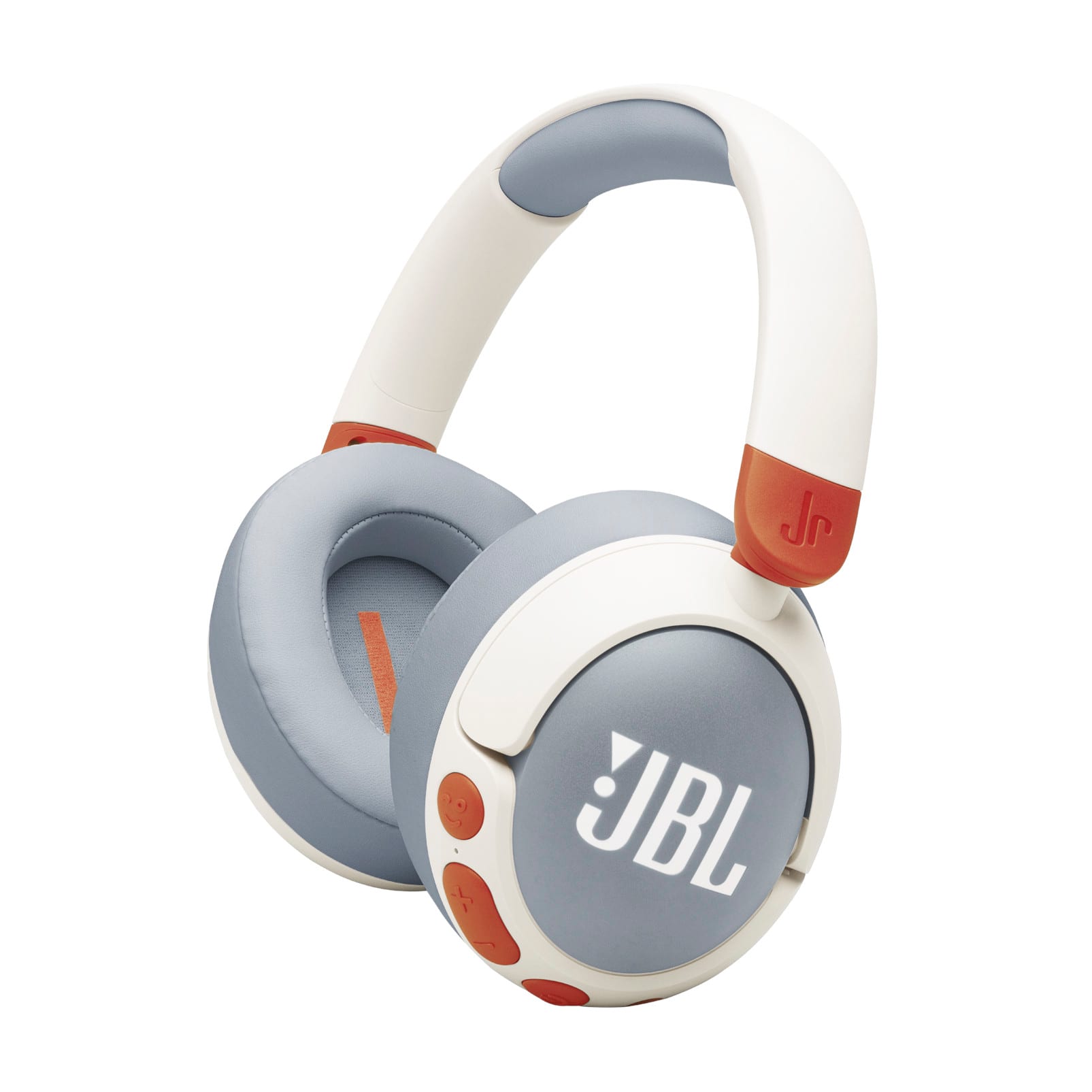 Front. JBL - Junior 470NC Wireless Noise Cancelling Kids Over-Ear Headphones - 2025 - White.