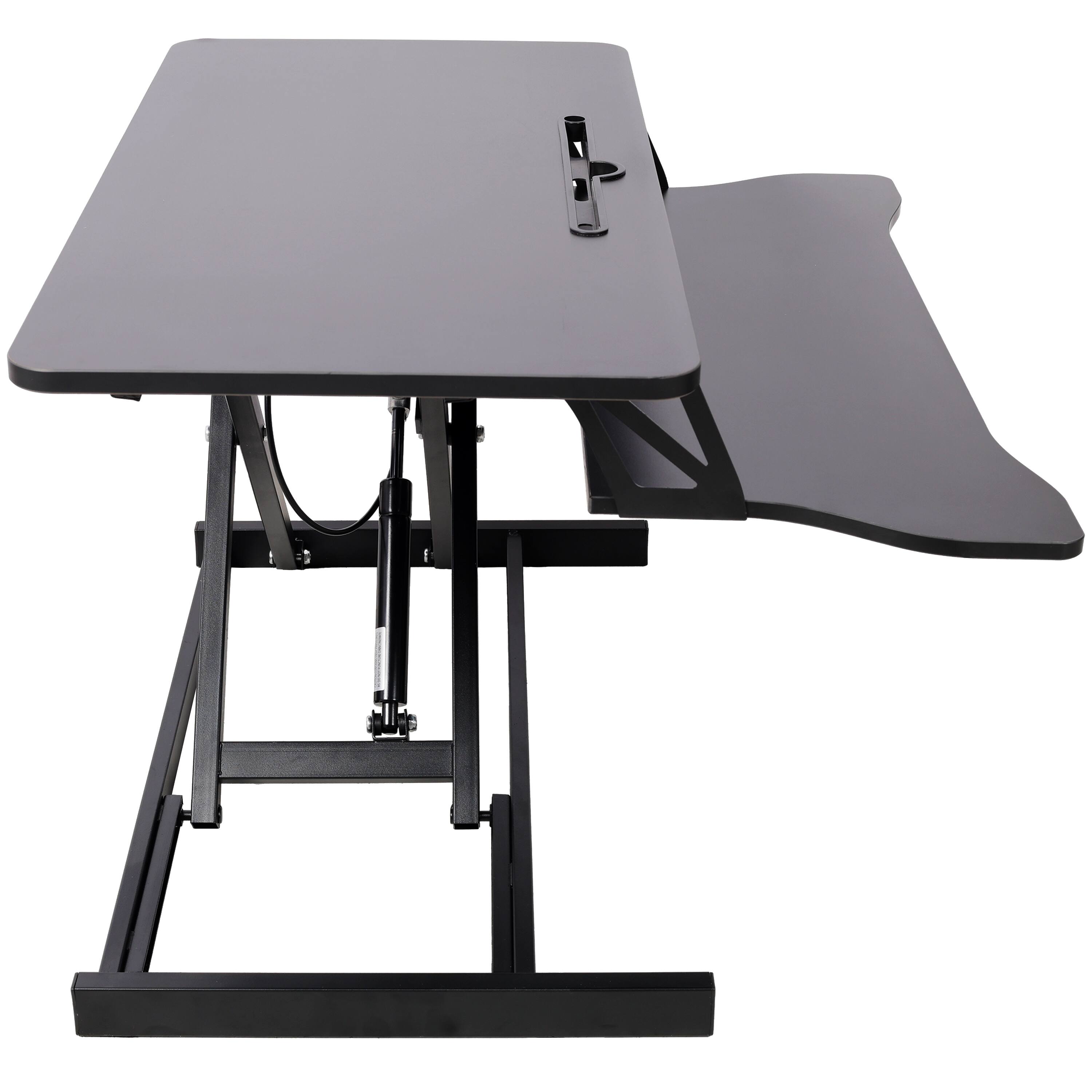 Alt View 5. GOODSILO - Adjustable Height Standing Laptop Desk | Sit Stand Up Workstation with Keyboard Tray - Black.