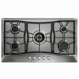 Empava - 36 in. 5 Burners Recessed Gas Cooktop - Stainless Steel