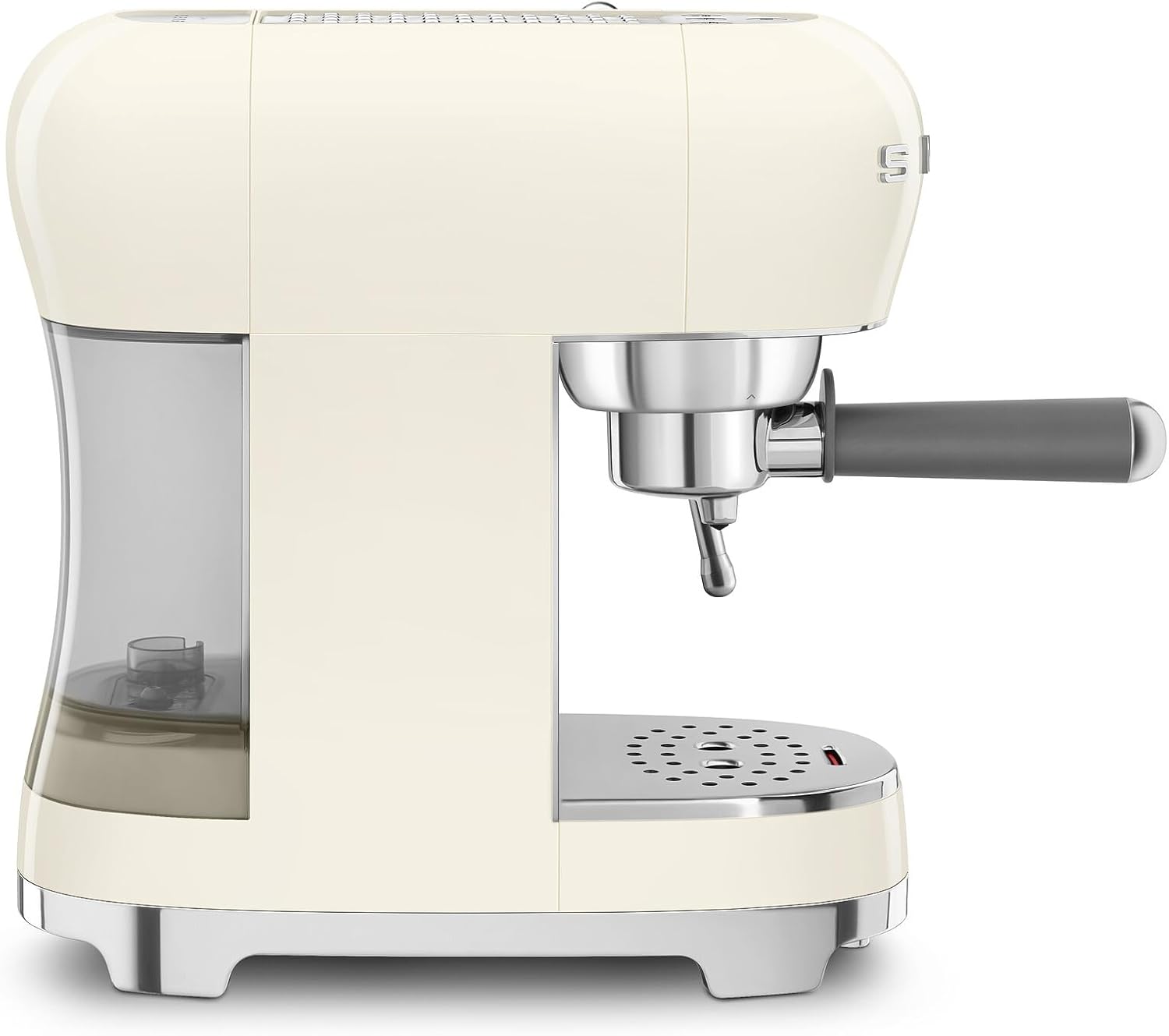 Left. SMEG - Manual Espresso Machine ECF02 - Cream.