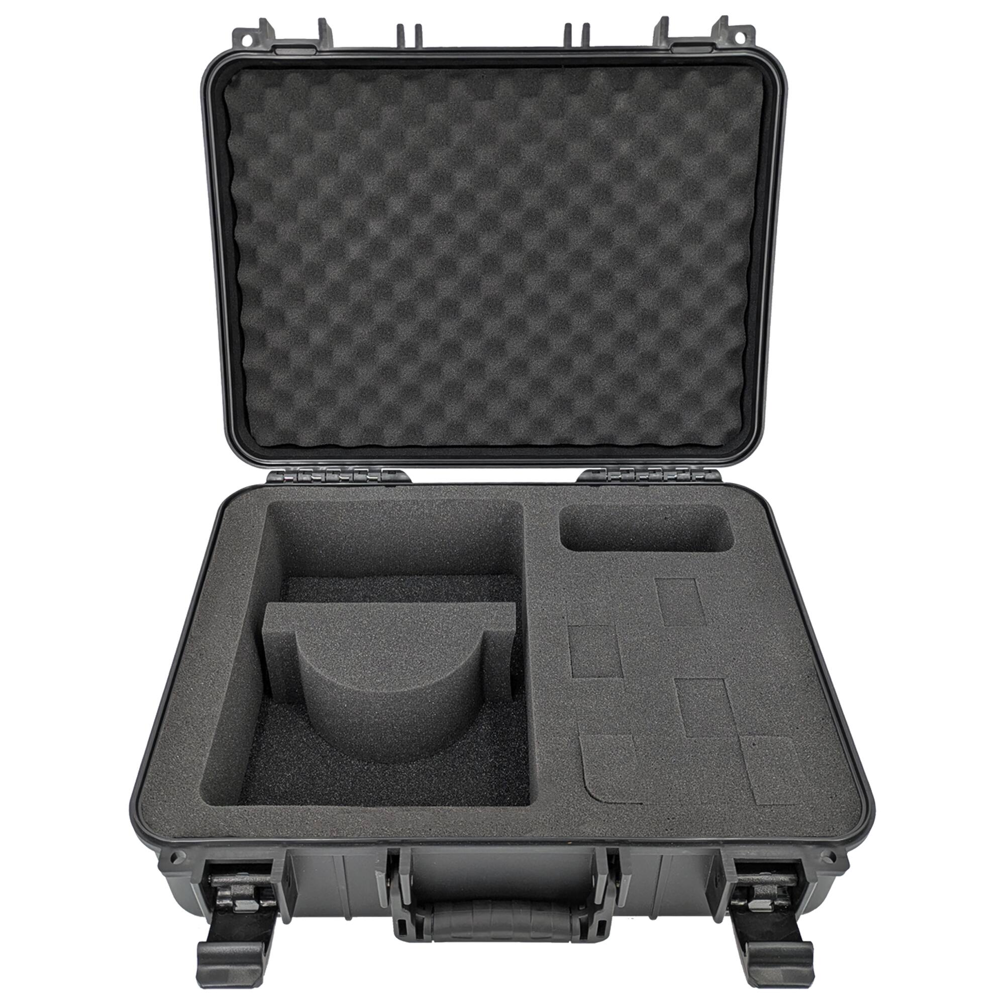 Alt View 2. CASEMATIX - Hard Shell Custom Travel Case for Meta Quest 3S, 3 and 2 VR Headsets - Black.