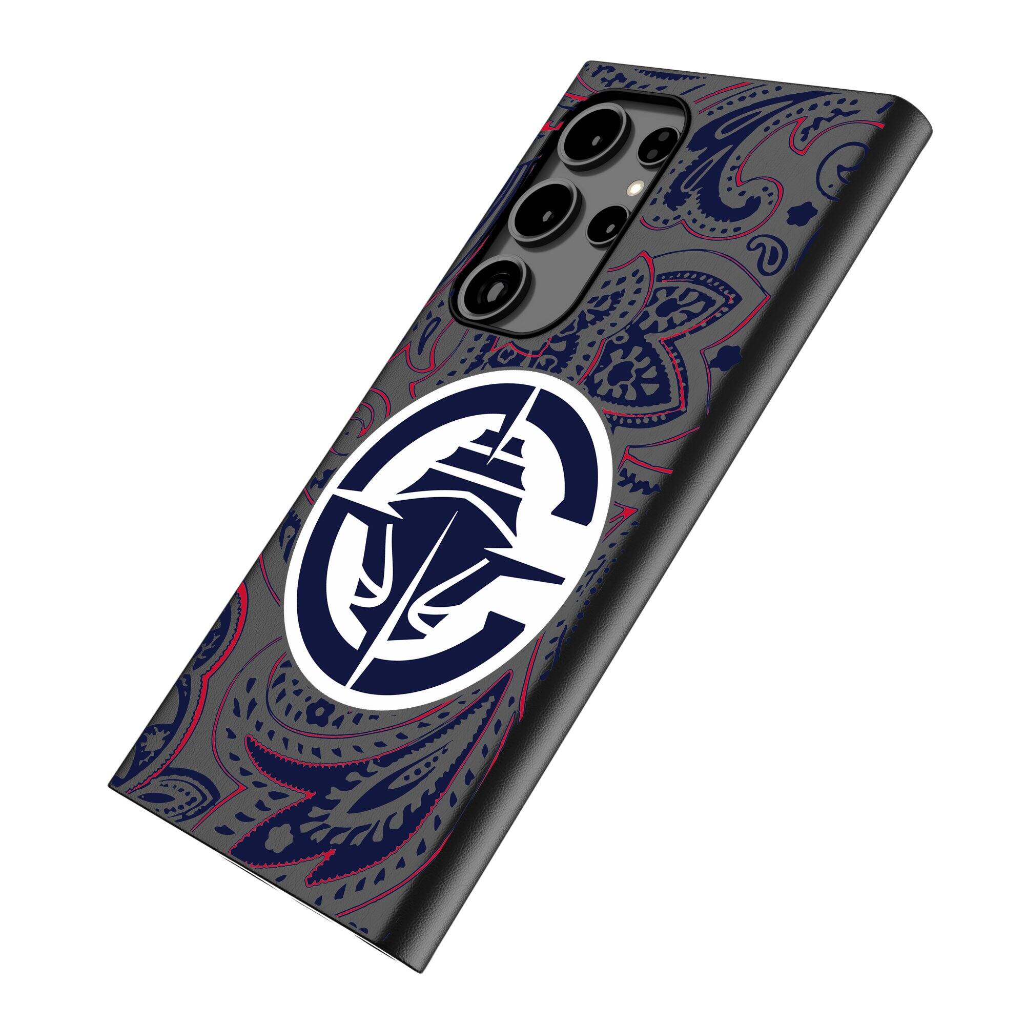 Alt View 1. Keyscaper - LA Clippers Paisley Galaxy Magnetic Bump Case - S25 Ultra - Black.