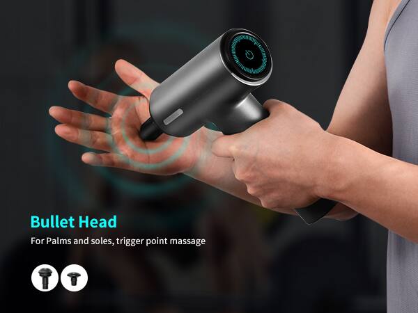 Bullet Head  
For Palms and soles, trigger point massage