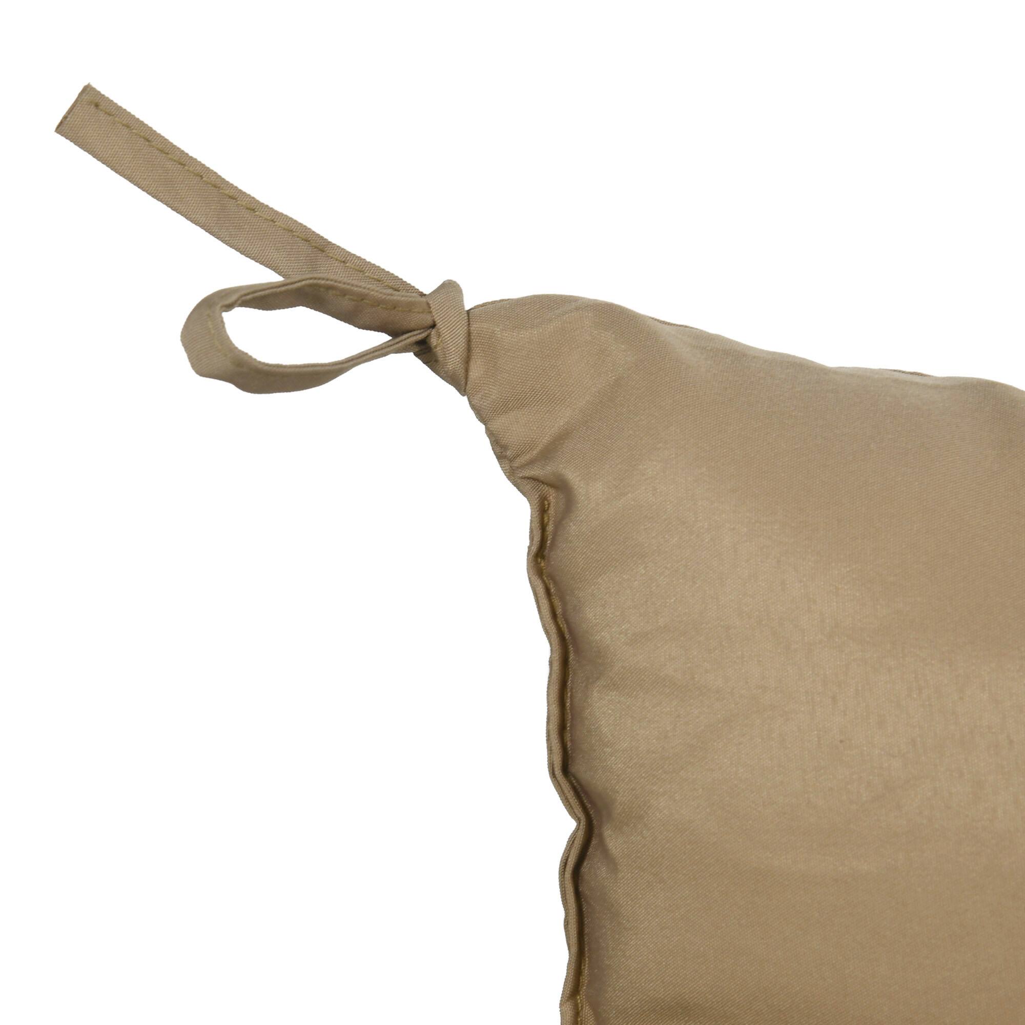 Alt View 8. Outsunny - 59" x 38" Tufted Bench Cushion for Outdoor Furniture, 3-Seater Replacement for Swing Chair, Patio Sofa/Couch - Khaki.