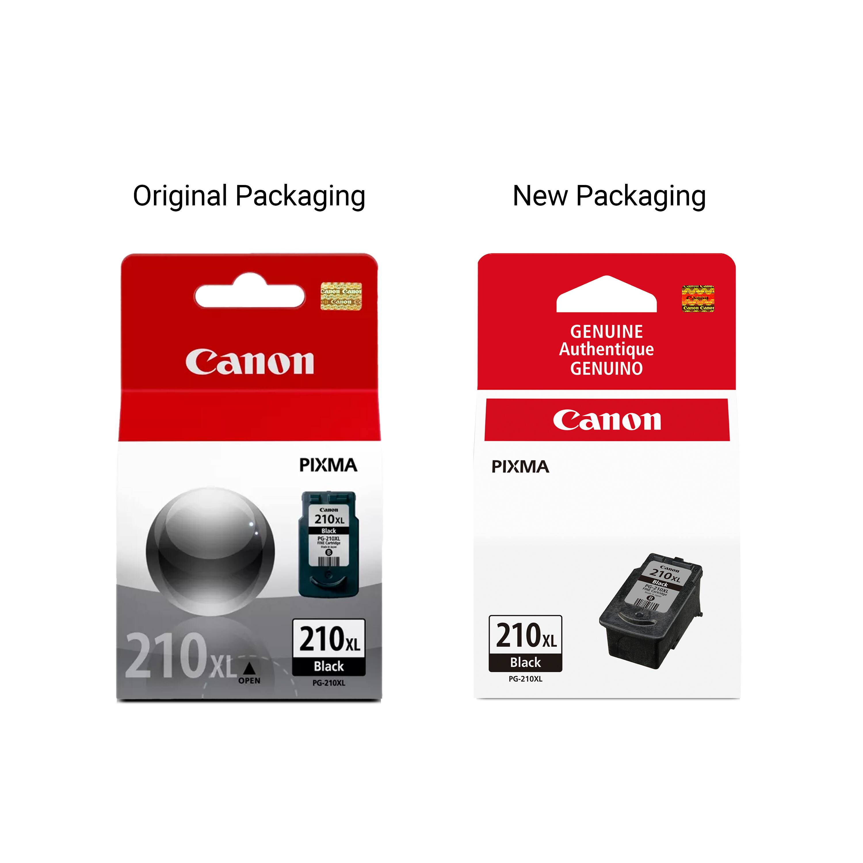 Original Packaging New Packaging Canon GENUINE Authentique GENUINO Canon PIXMA PIXMA - 210XL Black PG-210XL