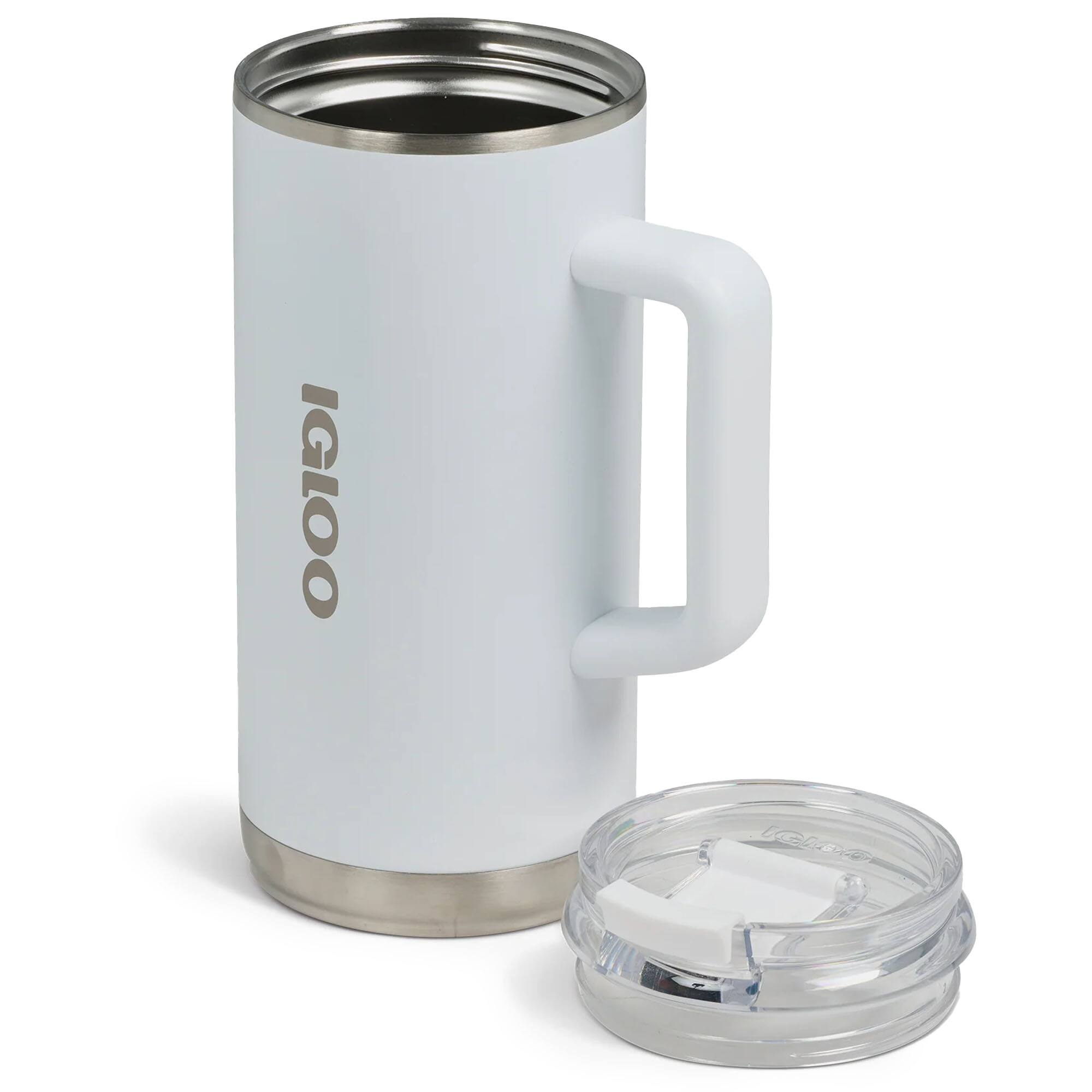 Alt View 2. Igloo - IGLOO 1L Stainless Steel Beer Mug, White - White.
