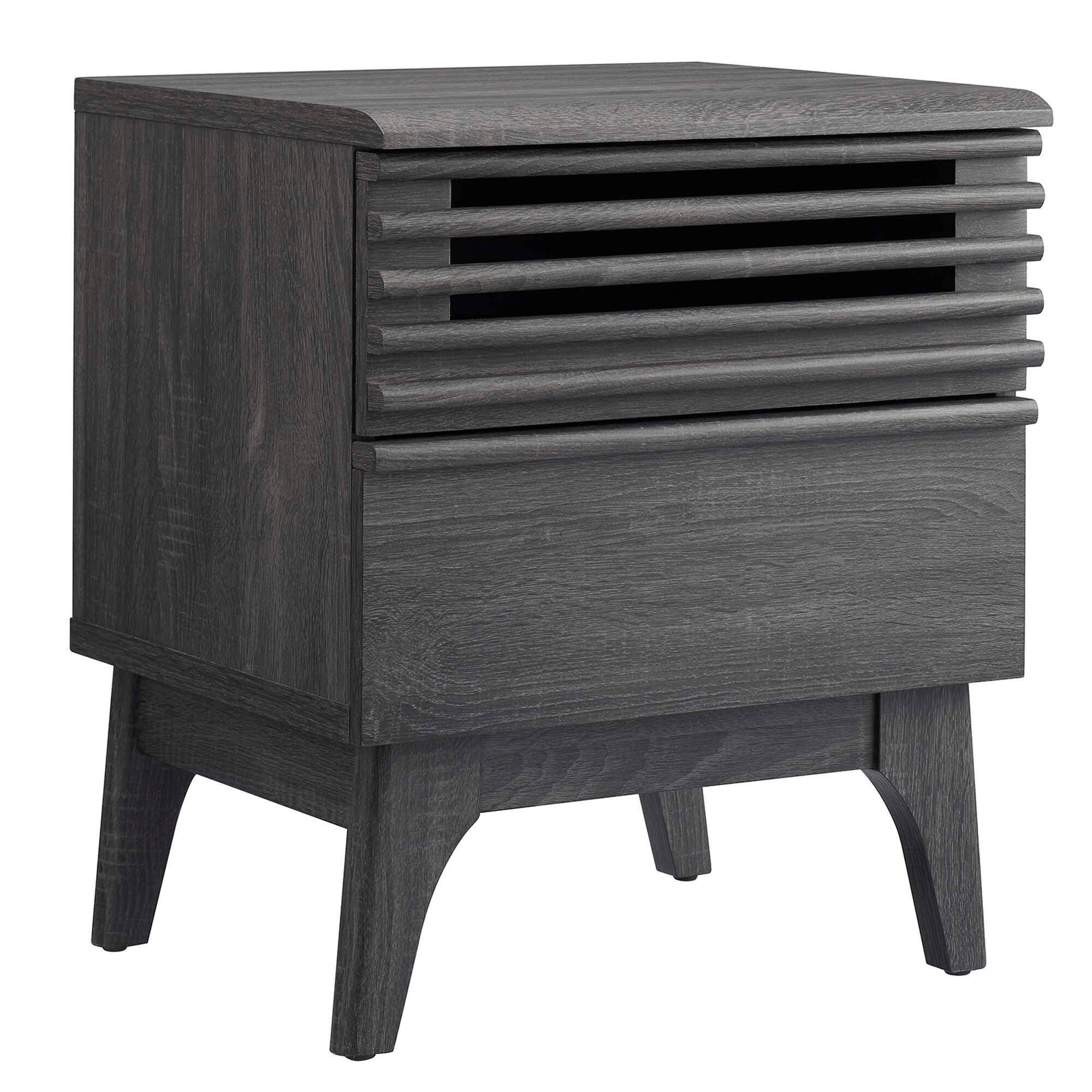 Angle. Modway - Render Nightstand by Modway - Charcoal.