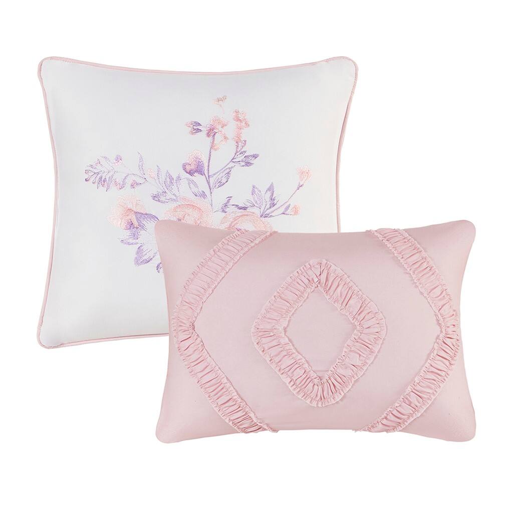 Alt View 4. Gracie Mills - Gracie Mills Valeria Floral Paisley Comforter Set - Pink.