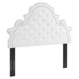Diana Tufted Performance Velvet Full/Queen Headboard by Modway - White