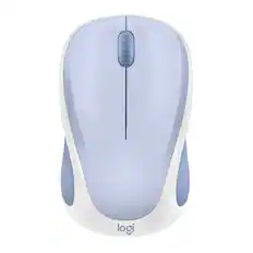 Front. Logitech - Design Mouse Limited Edition Wireless Optical 3-button Mouse with Broad Compatibility - Light Lilac.