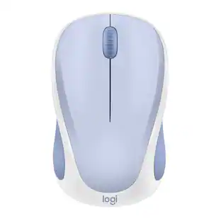 Front. Logitech - Design Mouse Limited Edition Wireless Optical 3-button Mouse with Broad Compatibility - Light Lilac.