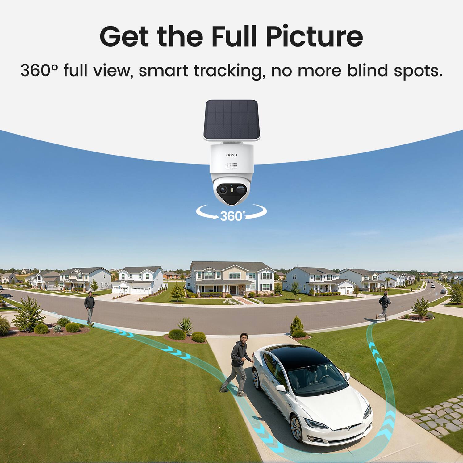 Get the Full Picture  
360° full view, smart tracking, no more blind spots.