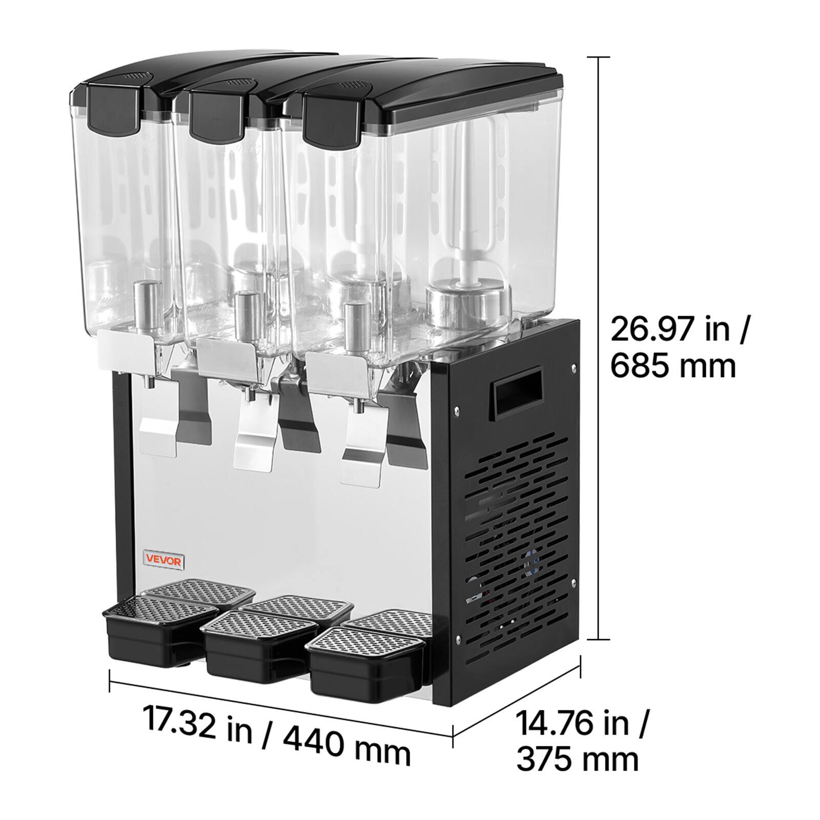 26.97 in / 685 mm  
VEVOR  
17.32 in / 440 mm  
14.76 in / 375 mm